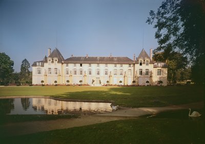 1622年に建てられた庭園の正面の眺め 作： French School